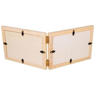 Double Wooden Photo Frame - Dad - 12.5 X 35 Cm