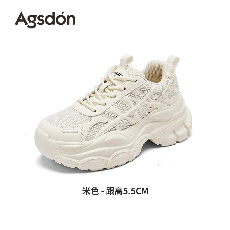 Platform dad shoes new summer casual lightweight mesh little white sneakers ins 35