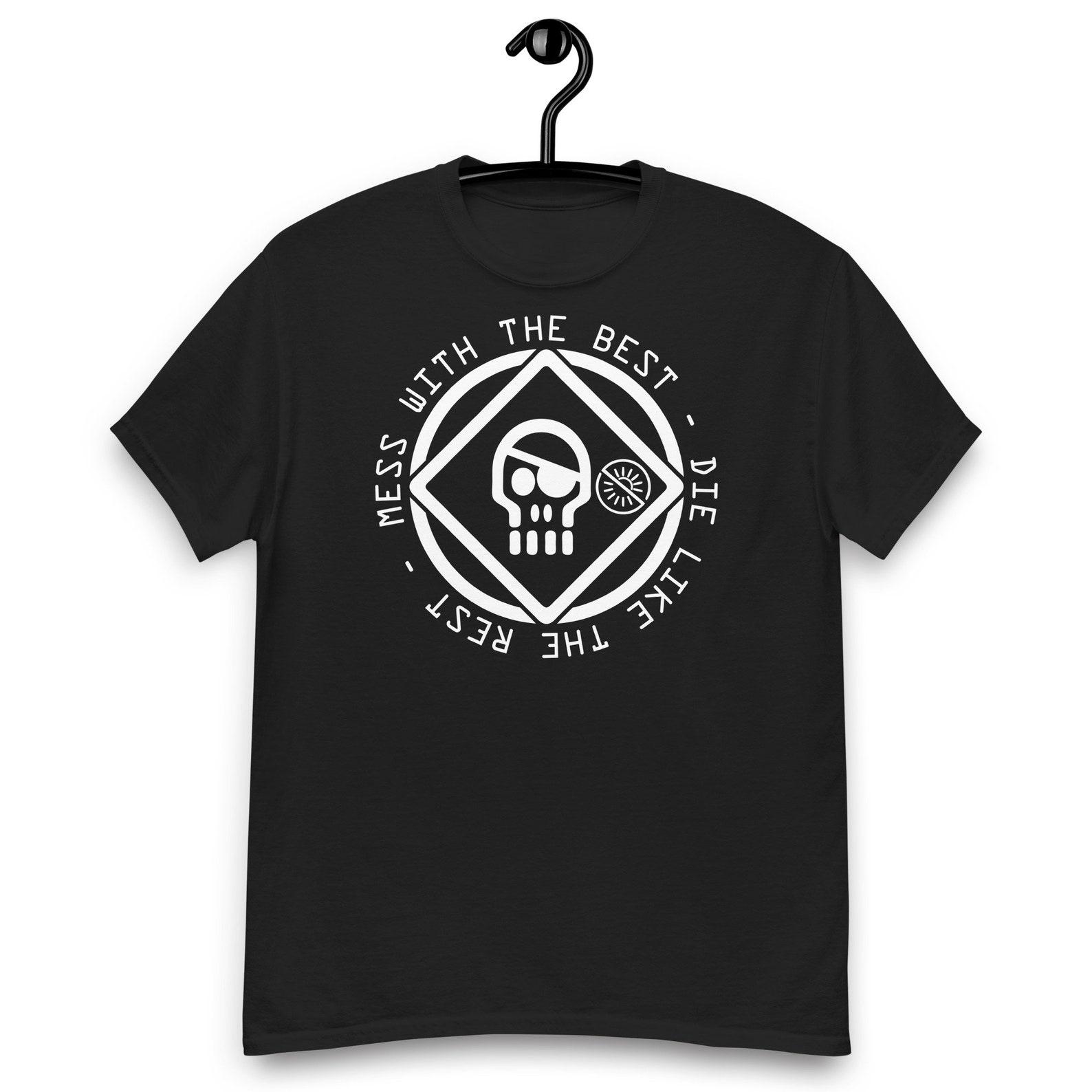 Hackers Movie - Mess with the Best - Die Like the Rest Quote Unisex T-shirt L