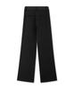 Michikoleondeonkosino Two-Pin Tuck Wide Slacks Black