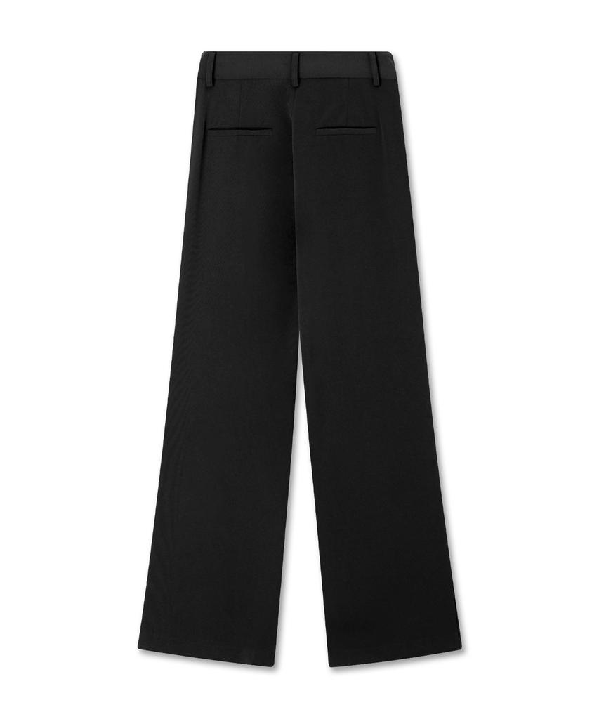 Michikoleondeonkosino Two-Pin Tuck Wide Slacks Black