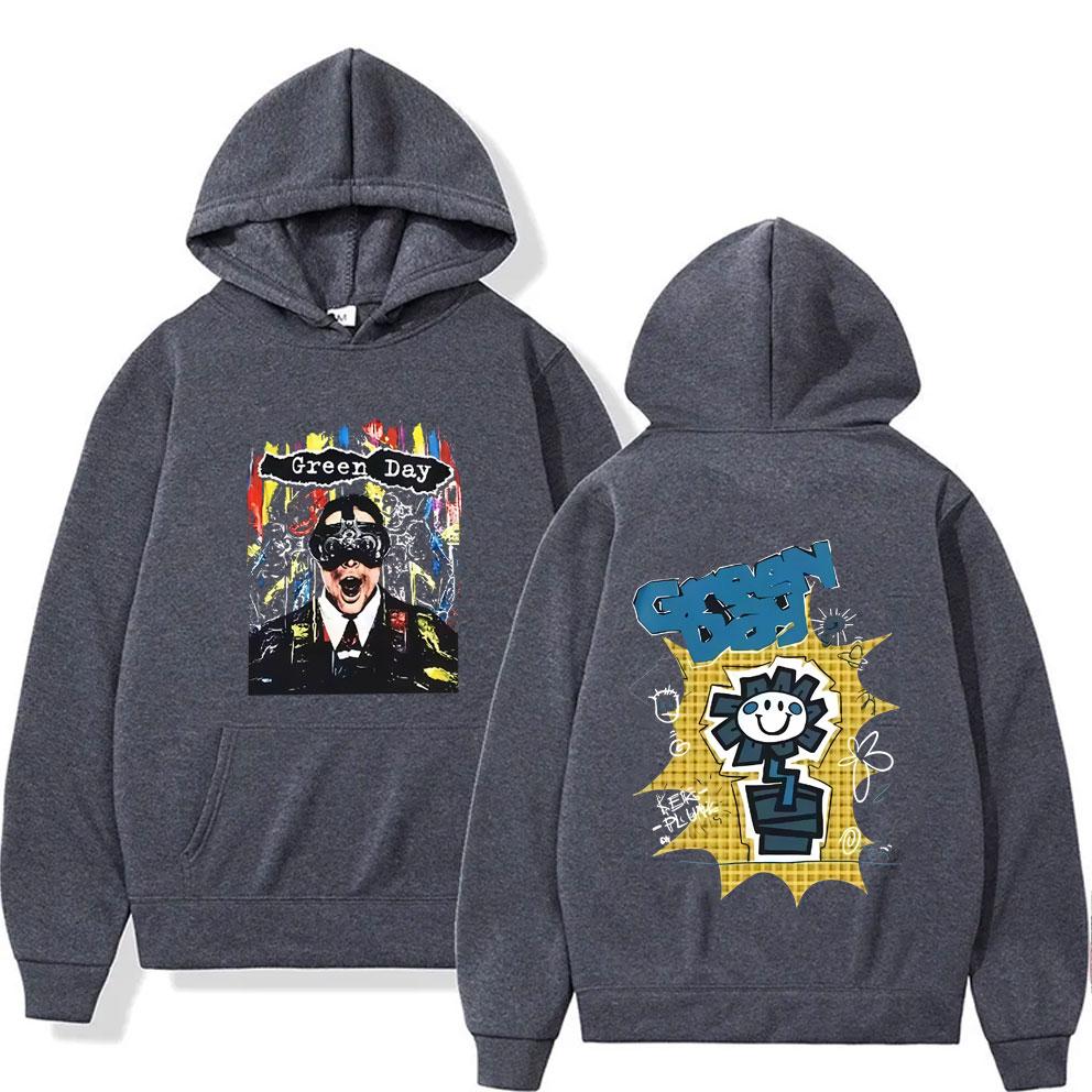Limited Punk Rock Band Green Day Hoodie Men Women Clothing Hip Hop Gothic Popular Pullover Men's Casual Fleece Vintage Hoodies