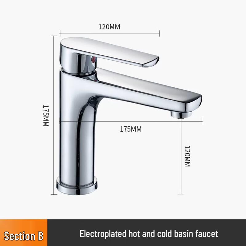 Hot & Cold Under-Counter Basin Faucet