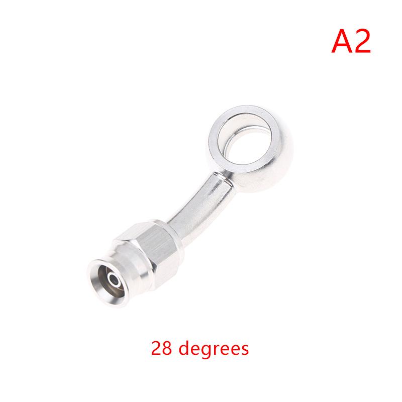 Tubo Freno Idraulico Moto Motorbike An3 Raccordo Banjo M10X1 Connettore Acciaio Inossidabile 0° 28° 45° 90° 10.2Mm