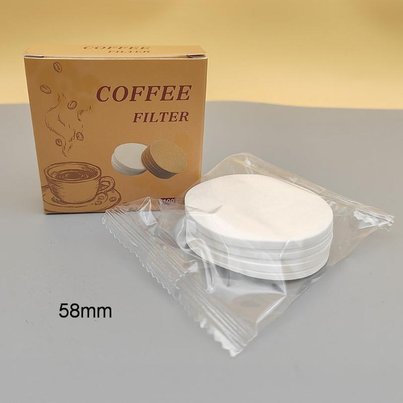 100Pcs Espresso Paper Filters 51Mm 53Mm 58Mm Puck Screen For Delonghi Breville Portafilter Machine Tools Coffee Filter Paper