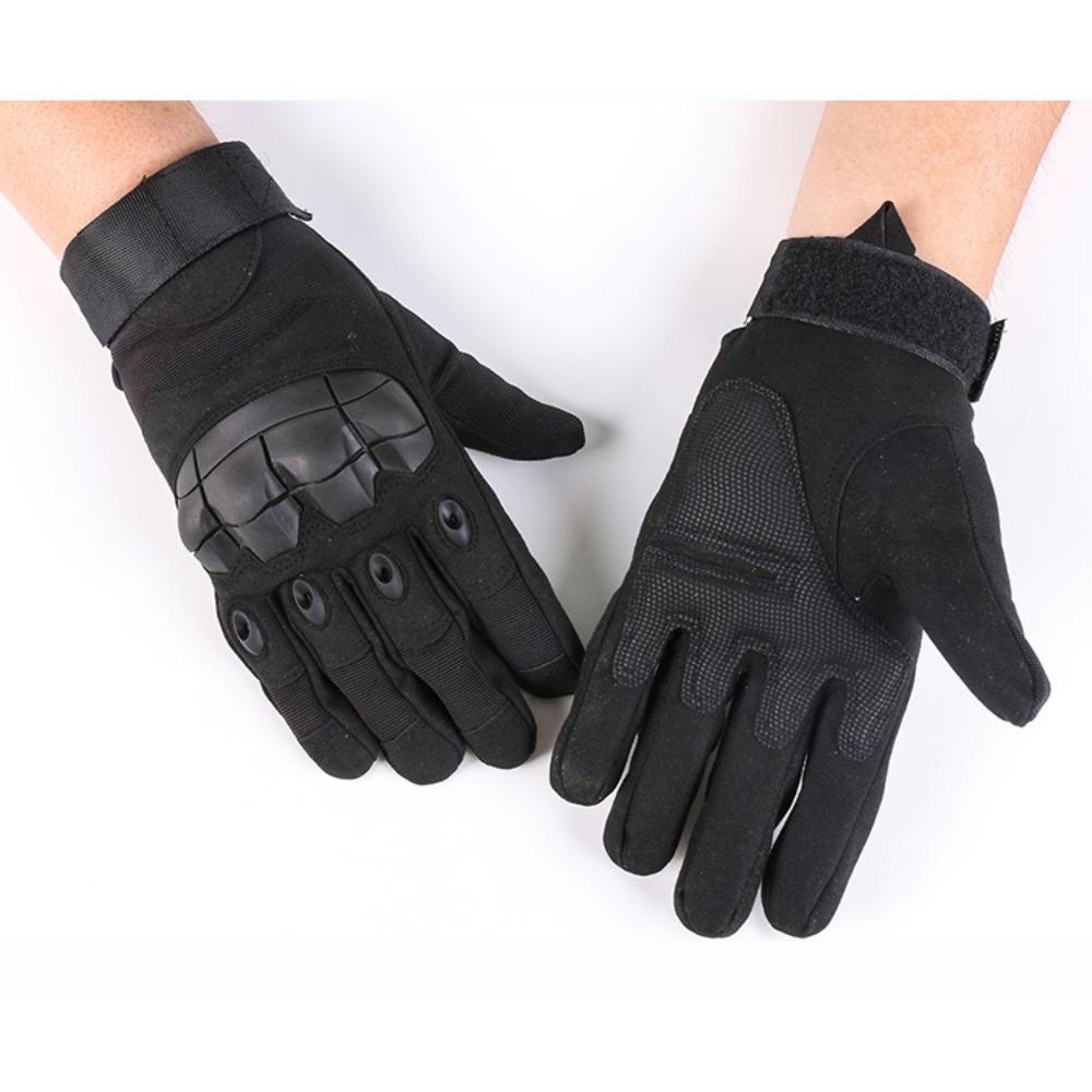 Outdoor Tactical Half Finger Gloves Field Training Sports Riding Mountaineering Non-Slip Motorcycle Full Finger Touch Screen Leather Gloves