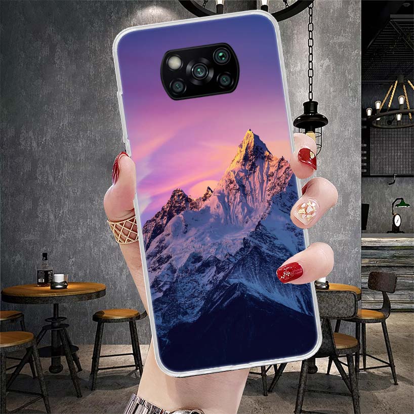 Mountain Peak Forest Soft Phone Case For Xiaomi Redmi 15C 15 13C 13 Poco X5 X6 X7 F7 Ultra M7 12C 12 10 10C 9C 9A 9T 9 Fundas Po