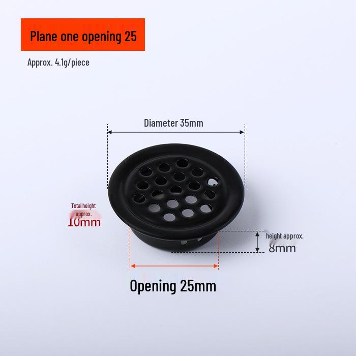 Stainless Steel Round Mesh Vent Cover for Cabinet or Wardrobe