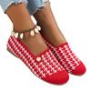 TEMU Style Loafers: Round Toe Flat Casual Shoes with Pearls, Comfortable & Breathable, Low-Cut Design with Christmas Elements