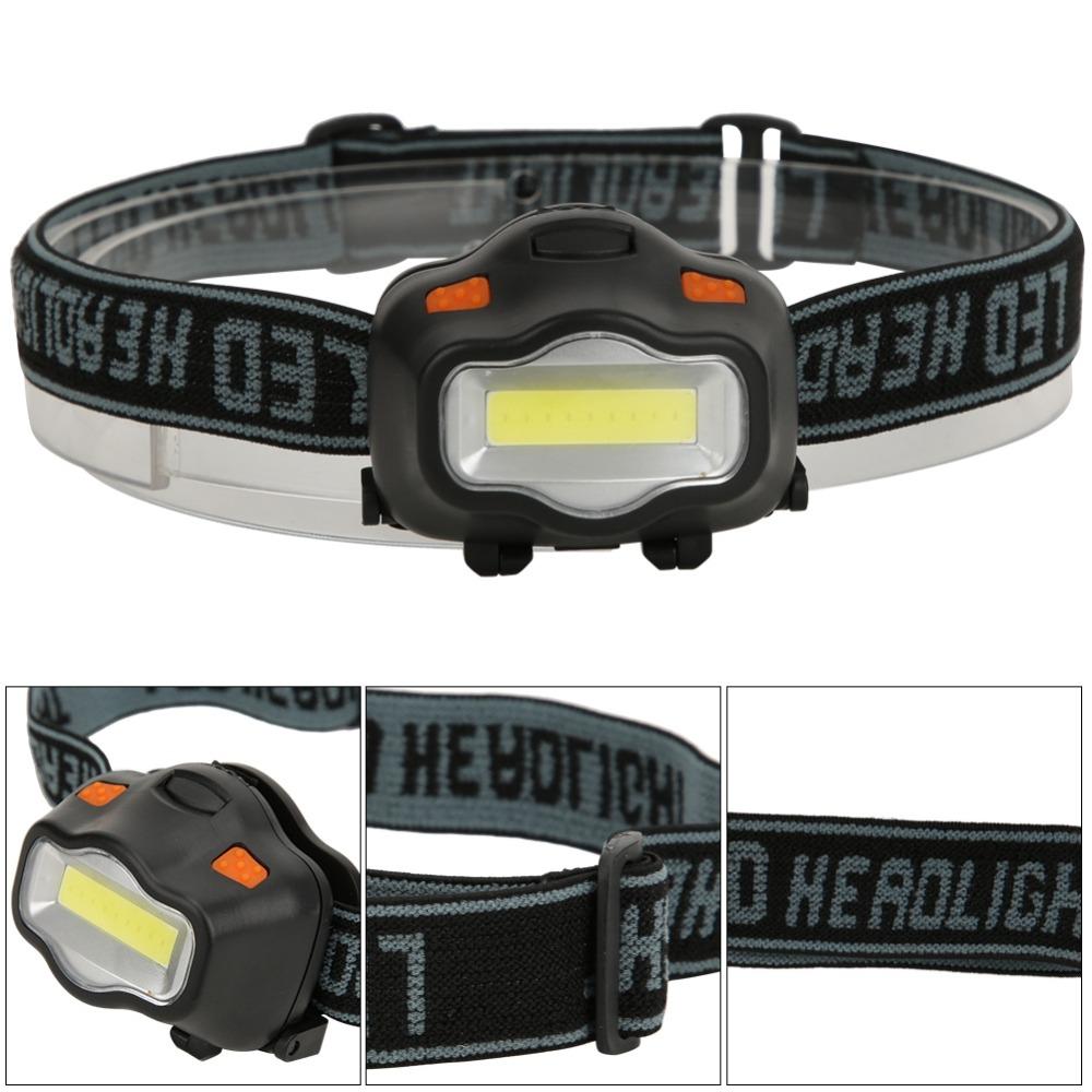 Durable ABS COB Headlight Mini Size Waterproof Head Lamp Adjustable Brightness LED Headlamp Camping