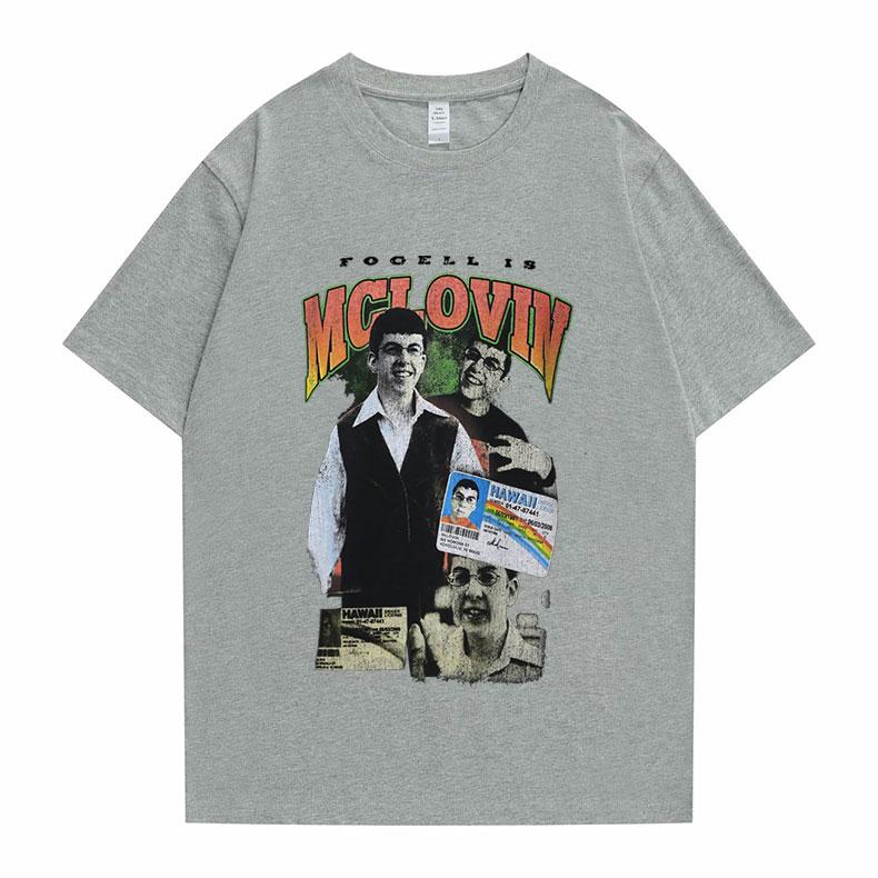 Mclovin Superded Herren Baumwoll-T-Shirt Sommer Herren Damen Harajuku Kurzarm Lustiges Geburtstagsgeschenk für Mann Print Kunst T-Shirts Oberteile