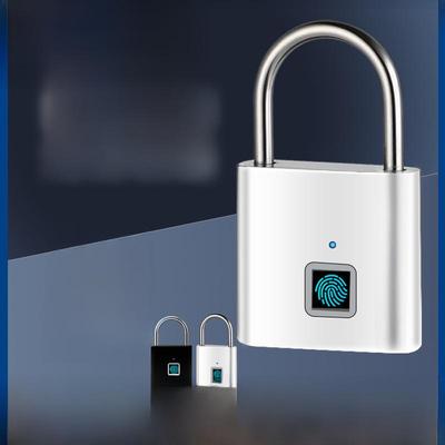 Wasserdichtes und rostfreies Smart-Fingerabdruck-Vorhängeschloss für den Außenbereich zum sicheren Verschließen von Türen und Schränken. Diebstahlsicheres elektronisches Schloss mit Passwortschutz.