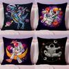 Astronaut Spacewalk Exploration Cushion Cover Plush Fabric Soft Double-Sided Printed Sofa Warm Winter Home Gift Pillow Cover