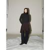 Anggae Petal Jersey Dress Brown