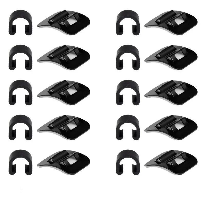 5/10Pcs Stick-on Cable Guide Bicycle Tube Clip Aluminum Bike Oil Tube Clamp Adapter  Bike Acessories  Road Bike Parts