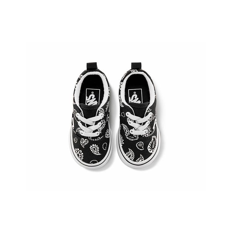 Vans Era Low Top Fashion Sneakers Black Cashew Flower Baby Sneakers VN0A4P39BLK