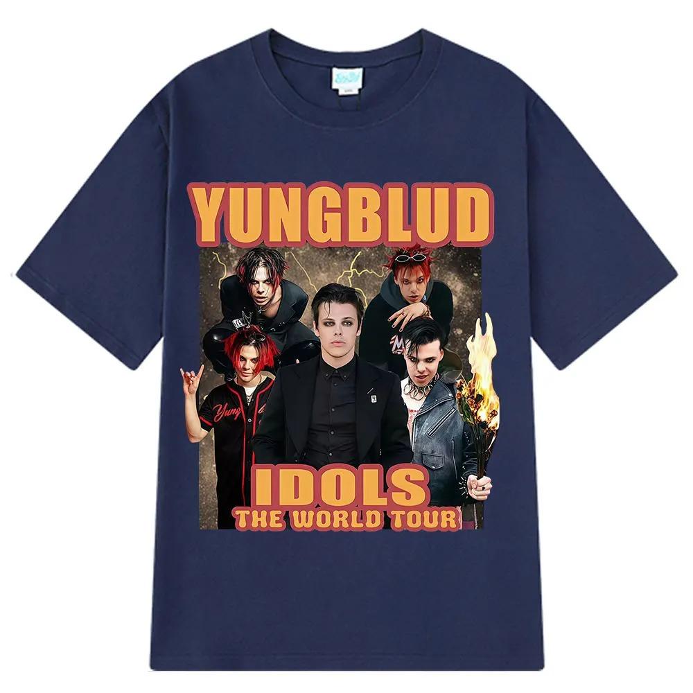 Rapper Yungblud IDOLS World Tour 90s Vintage Graphic TShirt Unisex HipHop Short Sleeve Casual Cotton Women And Men TShirt