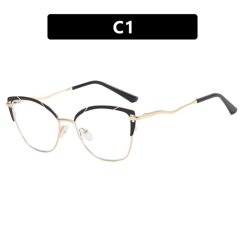 

Женская металлическая оправа для очков с защитой от синего света, новая оправа для очков, женские линзы по рецепту, соответствующие цвету