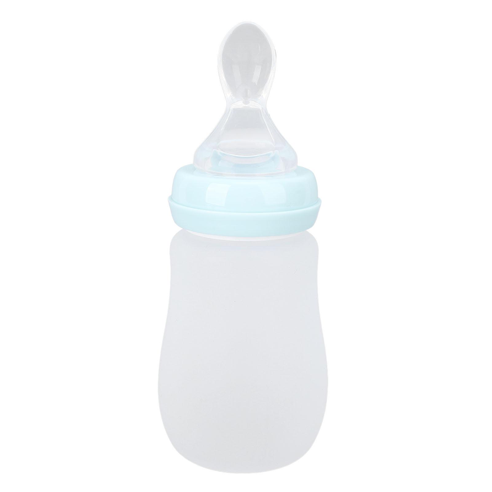 

Drinking Aids Feeding Cup Squeeze Controlled Silicone Food Dispensing Spoon Feeder with Straw L(for 6.5-9kg)