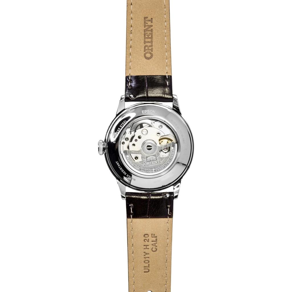 Orient Orologio da Uomo Classico Bambino Cinturino in Pelle Quadrante Bianco Automatico RA-BB0002S