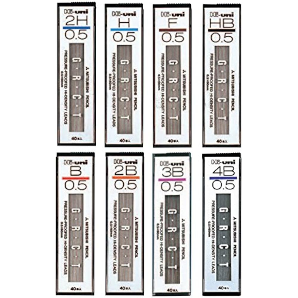 Mitsubishi Pencil Sharp Refills Hi Uni 0.5mm HB HU05300HB Pack of 10