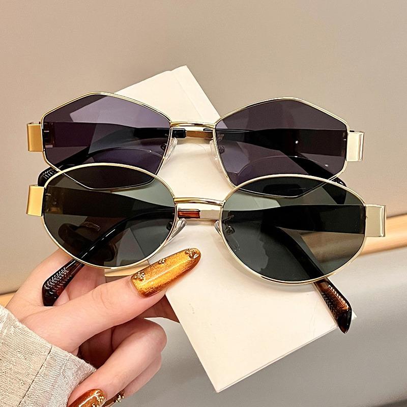 1/2pcs Y2K Round Frame Fashion Glasses Non Prescription Trendy Accessories for Men Women Couple Matching