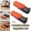Portable Size Button Battery Organizer Shockproof Design 3D Printed Battery Holder  Home Storage