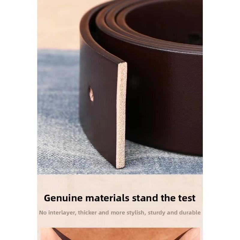 Meier Belt men's genuine leather youth k-style pin buckle first layer pure cowhide retro belt