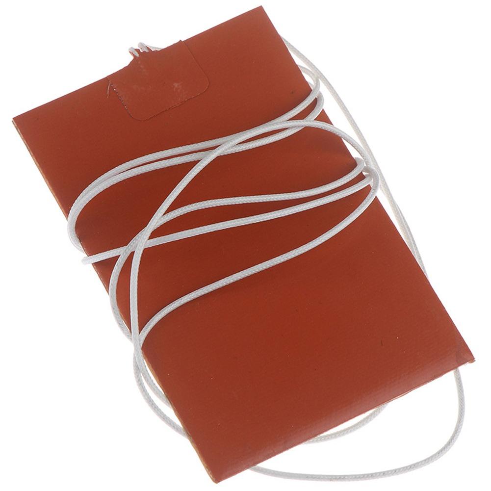 1pc 220V 300W Silicone Heating Pad Flexible Heater Element Electric Heating Film Fast Heating For Engine Oil Tank Industrial