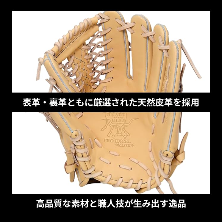 Rawlings Baseball Adult HOH PRO EXCEL ELITE Black Size Worn On Left Glove, Size, Softball, GR5HEEB870, [outfielder], 12.25 (right-handed Throw, Hand)