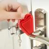 Portable Double-Hole Door Latch Lock - Anti-Theft Security Door Blocker for Hotel Rooms