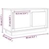 VidaXL Meuble TV sonoma gris 80x35x45 cm bois d'ingénierie 819858