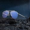 JYL TS Men's Semi-Rimless Double-Bridge - Pilot Sun-Protective KSL-98339