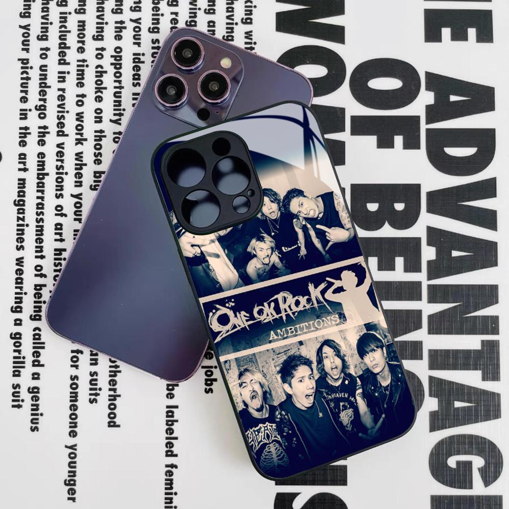 

Japan Band ONE OK ROCK Phone Case for Iphone 17 16 15 14 12 11 13 Pro Max Mini X Air Puls Black Glass Cover iPhone 16e