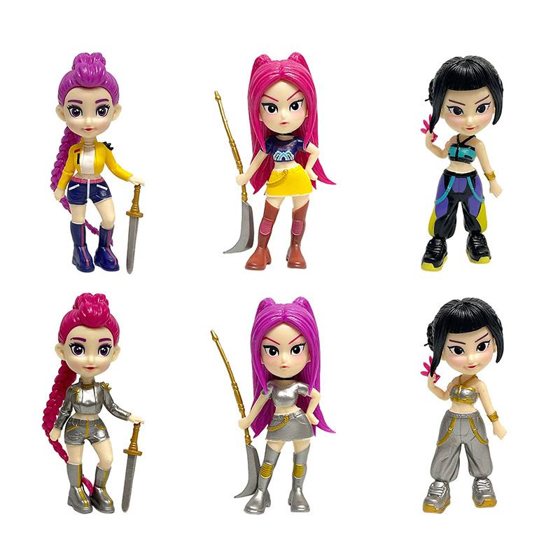 K Pop Dämonenjäger Figur Kpop Dämonenjäger Geburtstags-Partygeschenke Huntrix Rumi Mila Zoe Puppen Ornament Neujahrsgeschenke