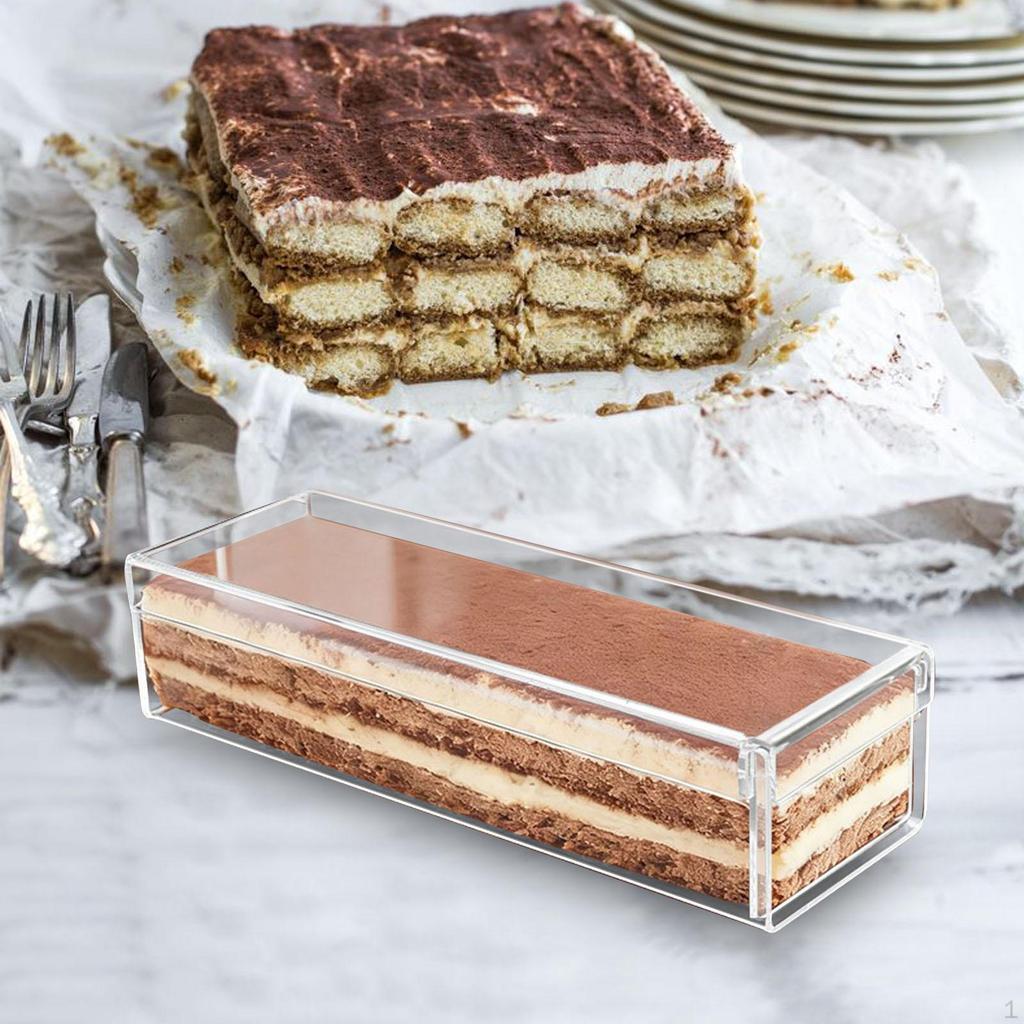 Obdélníková nádoba na tiramisu, pekařská potřeba, DIY kuchařský nástroj, víceúčelový držák na dezerty do kuchyně