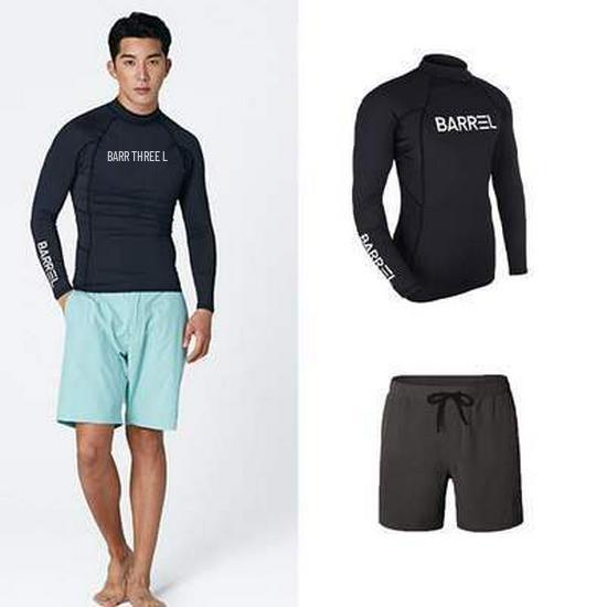 Men's Quick-Dry Long Sleeve Wetsuit for Surfing, Snorkeling, and Water Sports - Sun Protection & Jellyfish Defense.