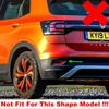 Car Chrome Rear Bumper Fog Lights Lamps Decoration Frame Cover Trim Fit For VW T-Cross T Cross  -  Accessories Exterior