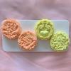 24TE DIY 3D Mooncake Mold Set 150g Dragons Fish Pattern Plastic Moon Cake Mold Press Safe Cookie Mold for Mid-Autumn Festival