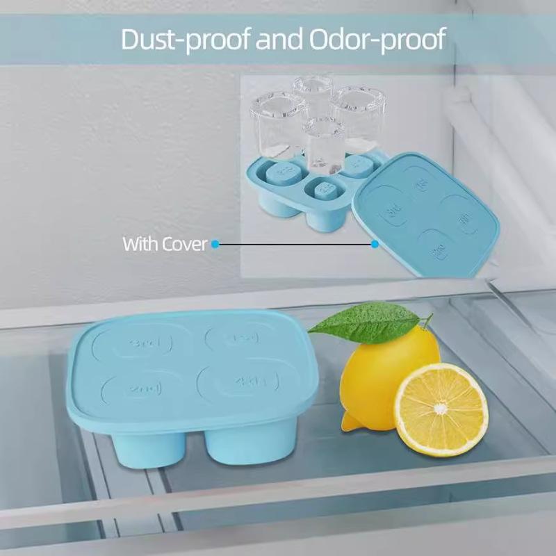 Silicone Ice Tray Box Auxiliary Food Mold Silicone Ice Tray Easy Demolding Ice Tray Mold Ice Tray Large Ice Cube Mold