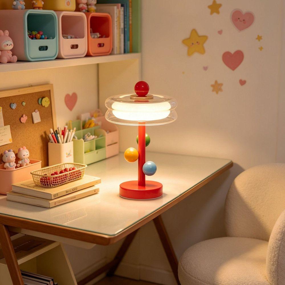 Color Contrast Bedside Lamp Macaron Color Night Light Modern Desk Lamp Bedside