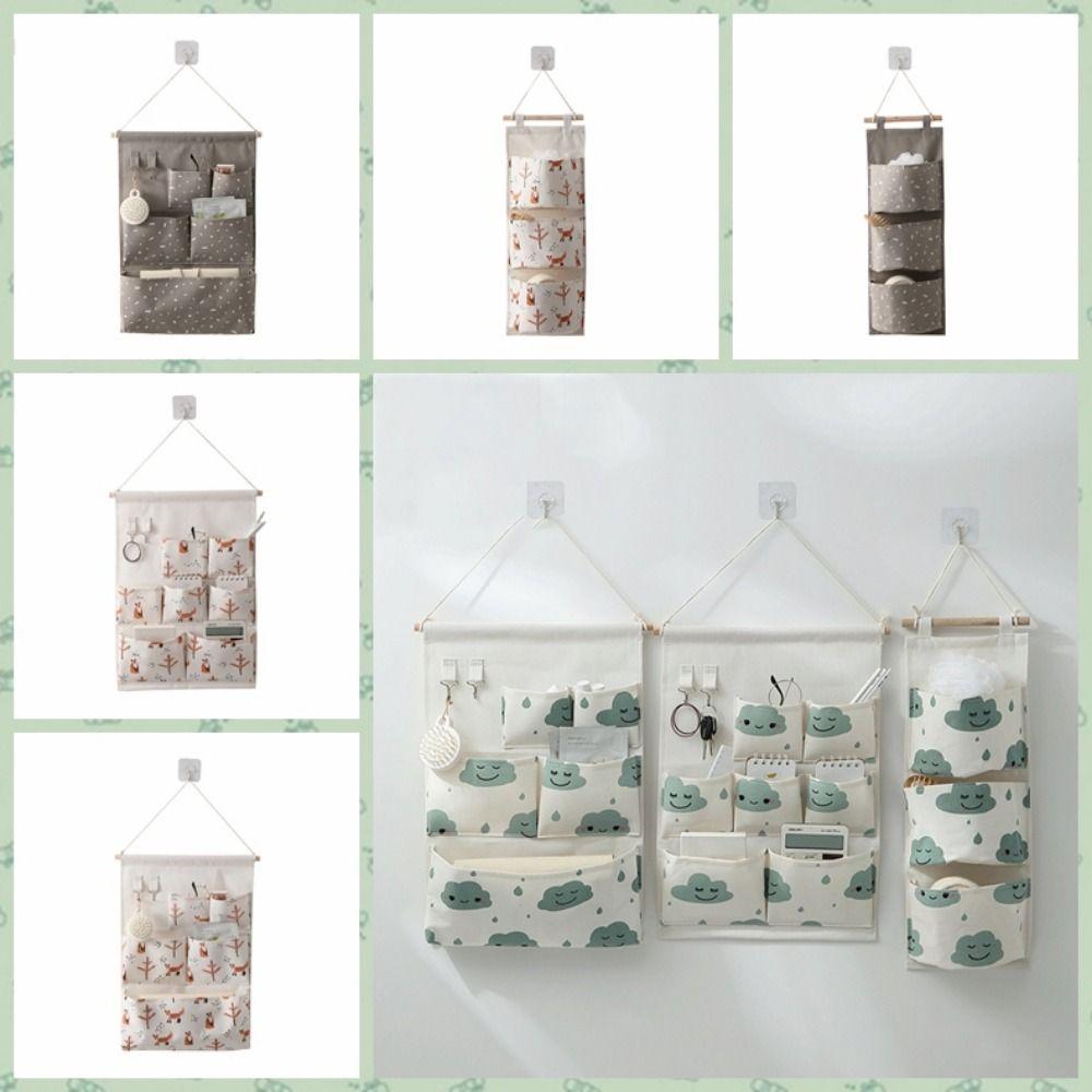 

Складные сумки для сортировки ключей, сумки для хранения одежды на вешалках, 3/5/7 карманов, сумка для хранения в шкафу, носки B3