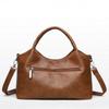 Vintage Leer Patchwork Handtas Mode Schoudertas Dames Vintage Crossbody Tas Werk Boodschappen en Dames Vakantiecadeaus