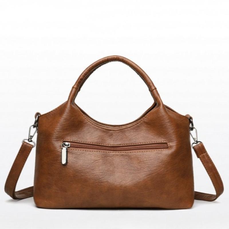Vintage Leer Patchwork Handtas Mode Schoudertas Dames Vintage Crossbody Tas Werk Boodschappen en Dames Vakantiecadeaus