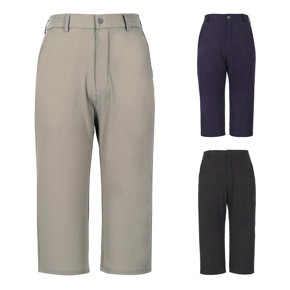 KIM YOUNG JOO GOLF Summer Capri Waistband Belt Men'S 3/4 Length Shorts Kommhs31