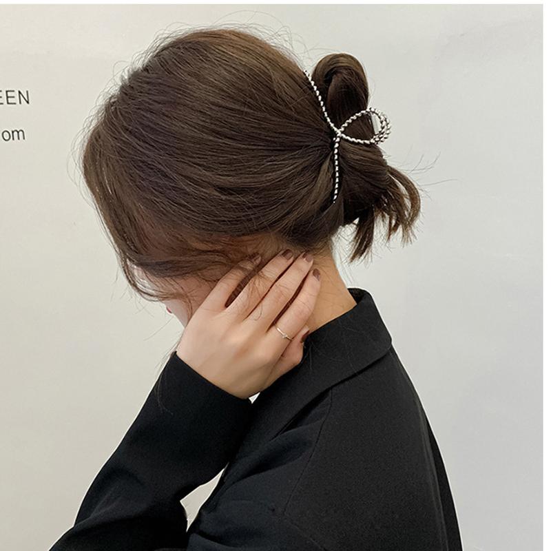 Metal Geometric Hair Claw Crab Hairpins Fashion Cross Hair Clips Barrettes Women Girls Korean Ponytail Clip Hair Accessories
