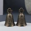 2 Stücke Retro China Mini Bronze Skulptur Beten Buddha Feng Shui Glocke Hausgarten Dekorative Windglocken Auto Anhänger Zubehör