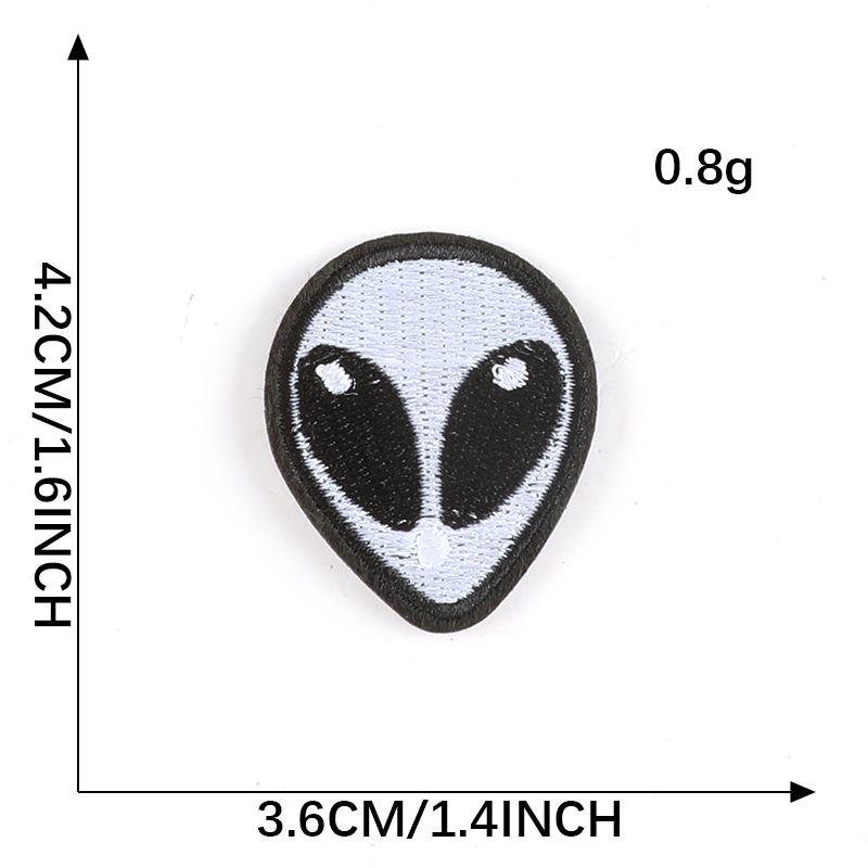 Totenkopf Geist Stickerei Aufkleber Patch: Bekleidungs- & Schuhzubehör