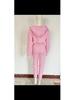 2025 Spring Women's Solid Color Hoodie & Casual Sport Pants 3-Piece Set