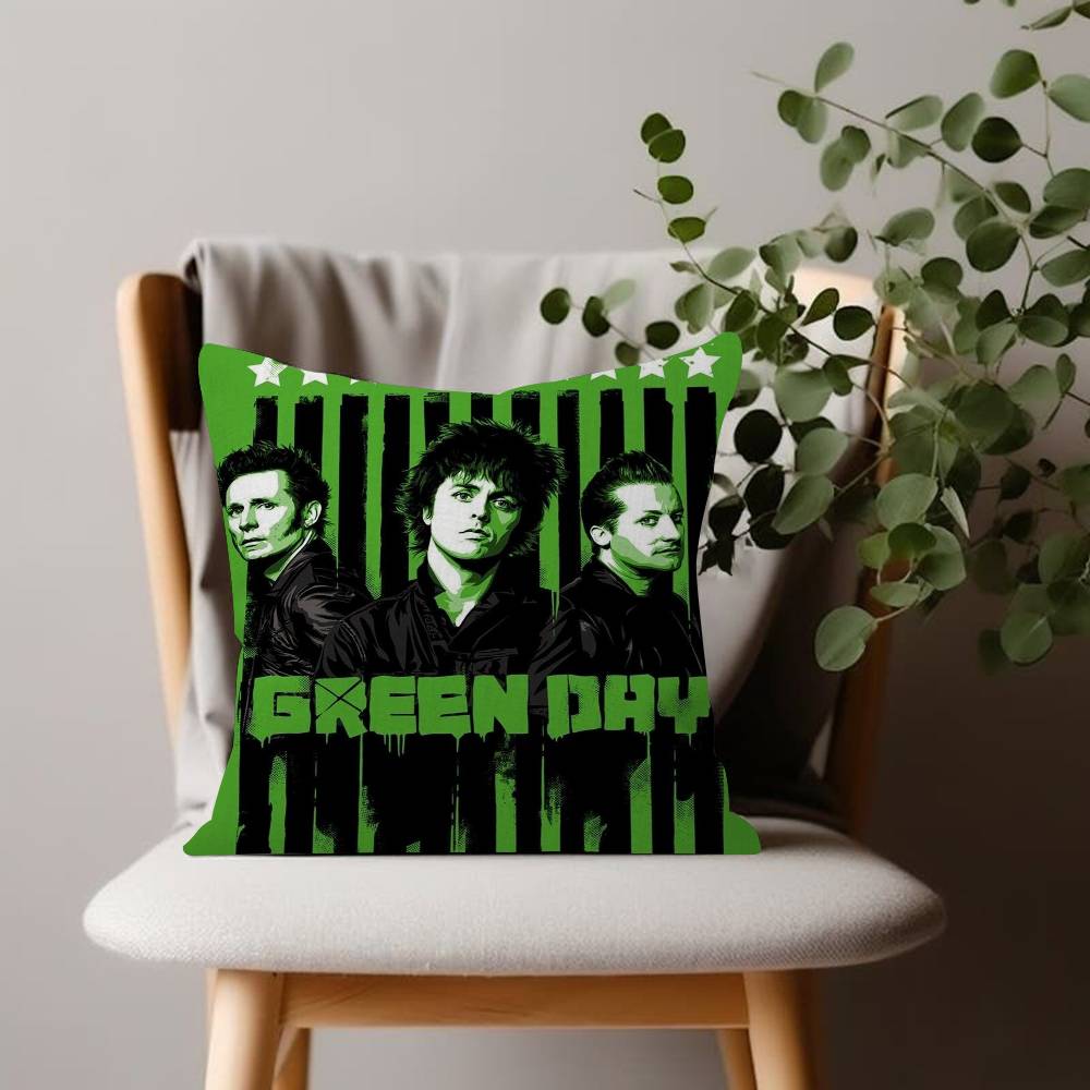 Green DayMusic Rock Band pillow cover sofa cushion cover home room decoration children gift